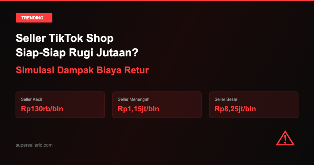 Simulasi dampak biaya retur TikTok Shop untuk berbagai skala seller