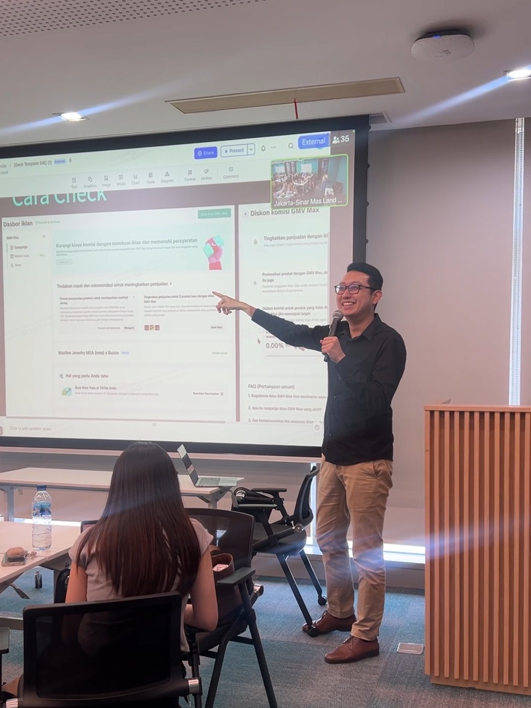 Presenting analytics