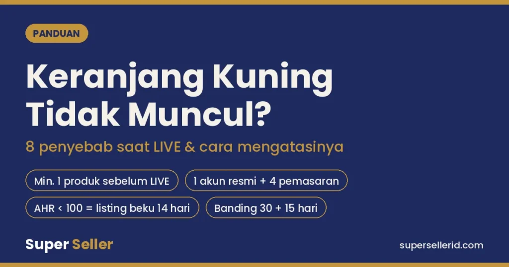 Keranjang kuning tidak muncul saat LIVE TikTok Shop: 8 penyebab dan solusinya